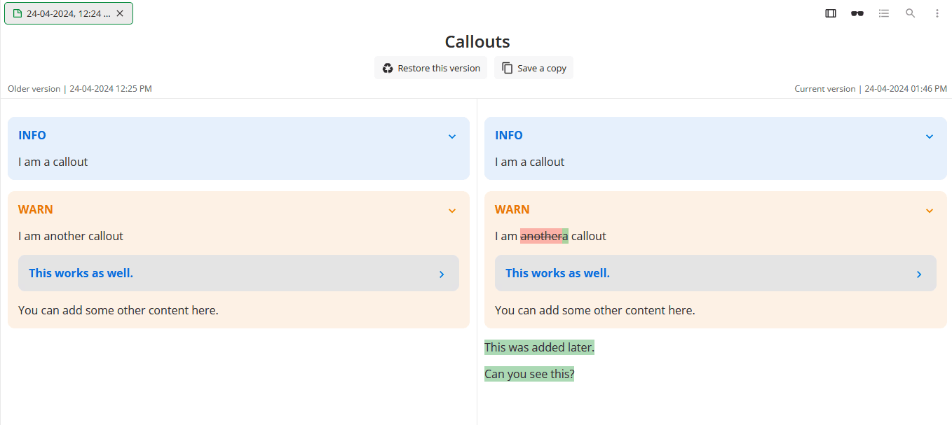 Change highlighting in merge conflicts