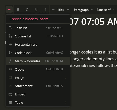 Keyboard shortcuts in menus